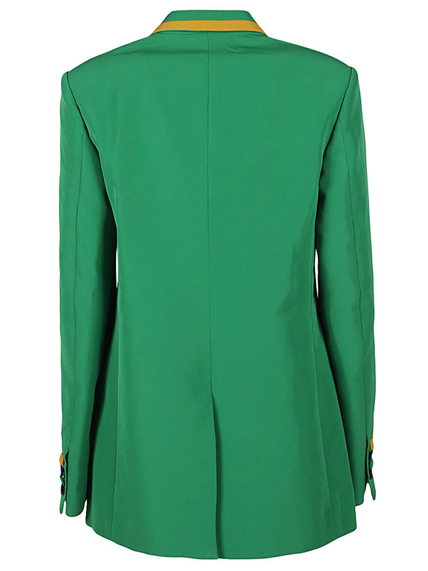 Green Single-breasted Blazer 2