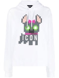 White Icon Hilde cotton hoodie 1