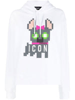 White Icon Hilde cotton hoodie 1