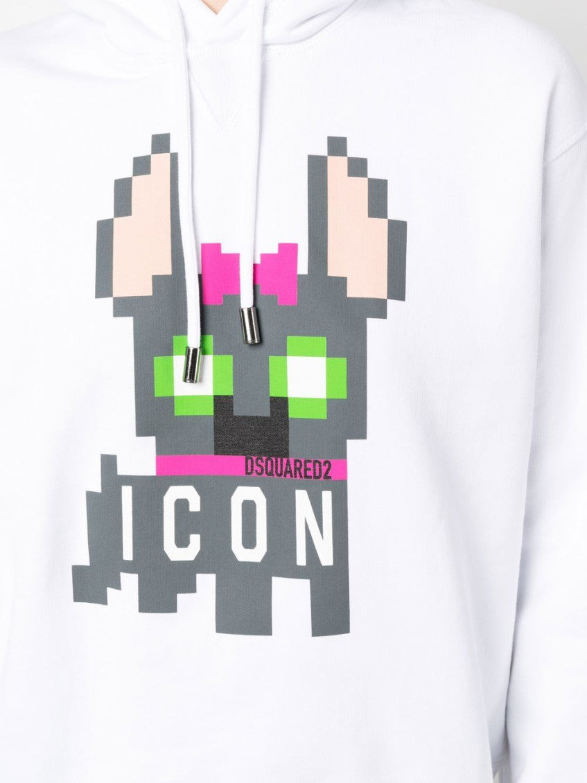 White Icon Hilde cotton hoodie 2