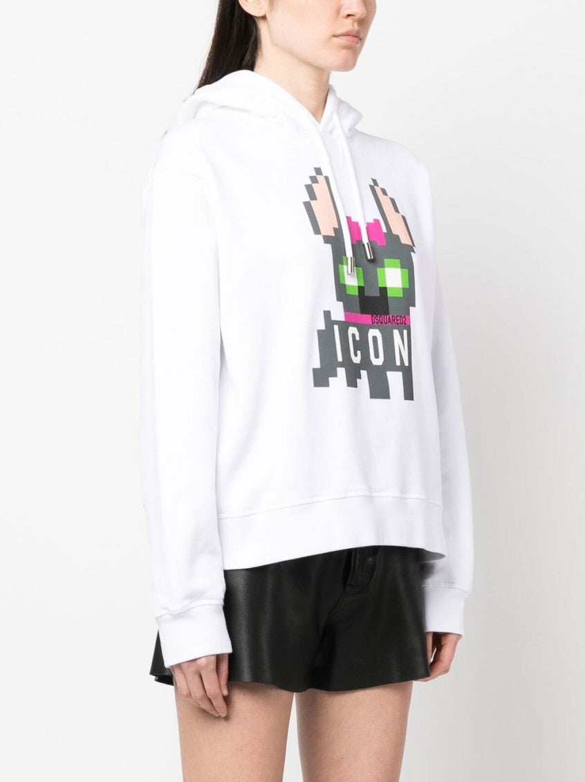 White Icon Hilde cotton hoodie 4
