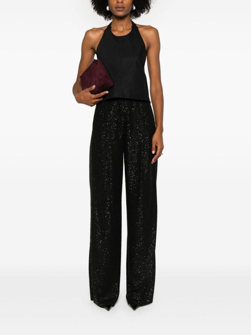 Black Wool blend trousers 2