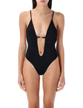 Black Daisy Swimsuit 1