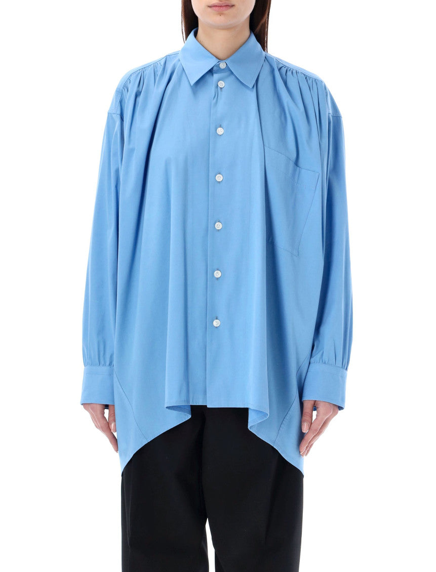 Blue Compact Cotton Shirt 1