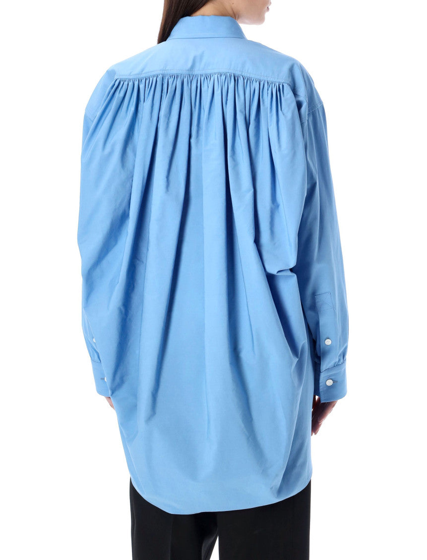 Blue Compact Cotton Shirt 2