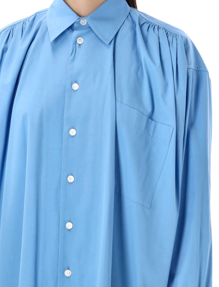Blue Compact Cotton Shirt 3