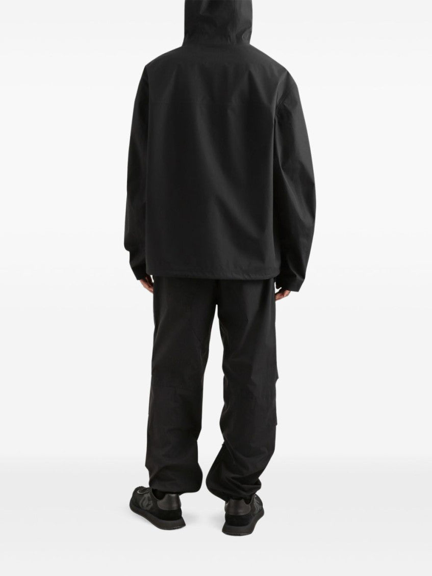 Black Hooded Cotton Jacket 3