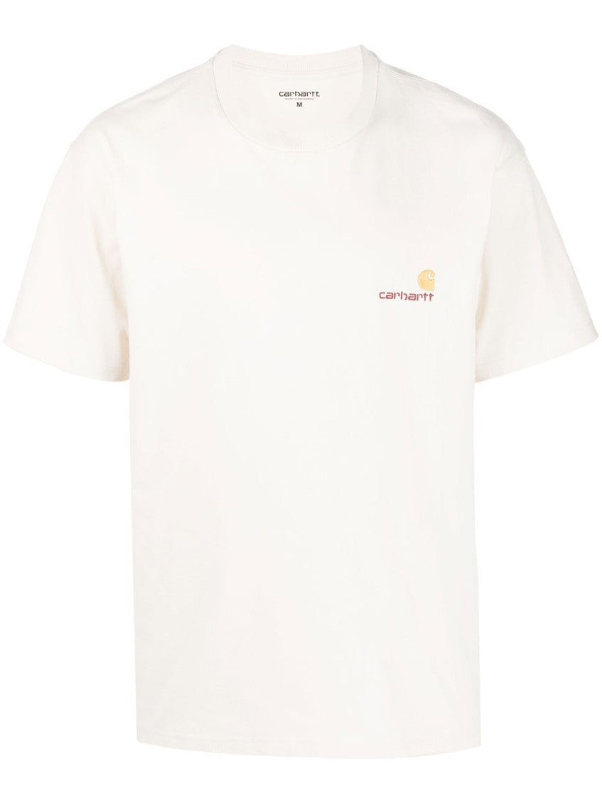 Beige American Script T-shirt 1