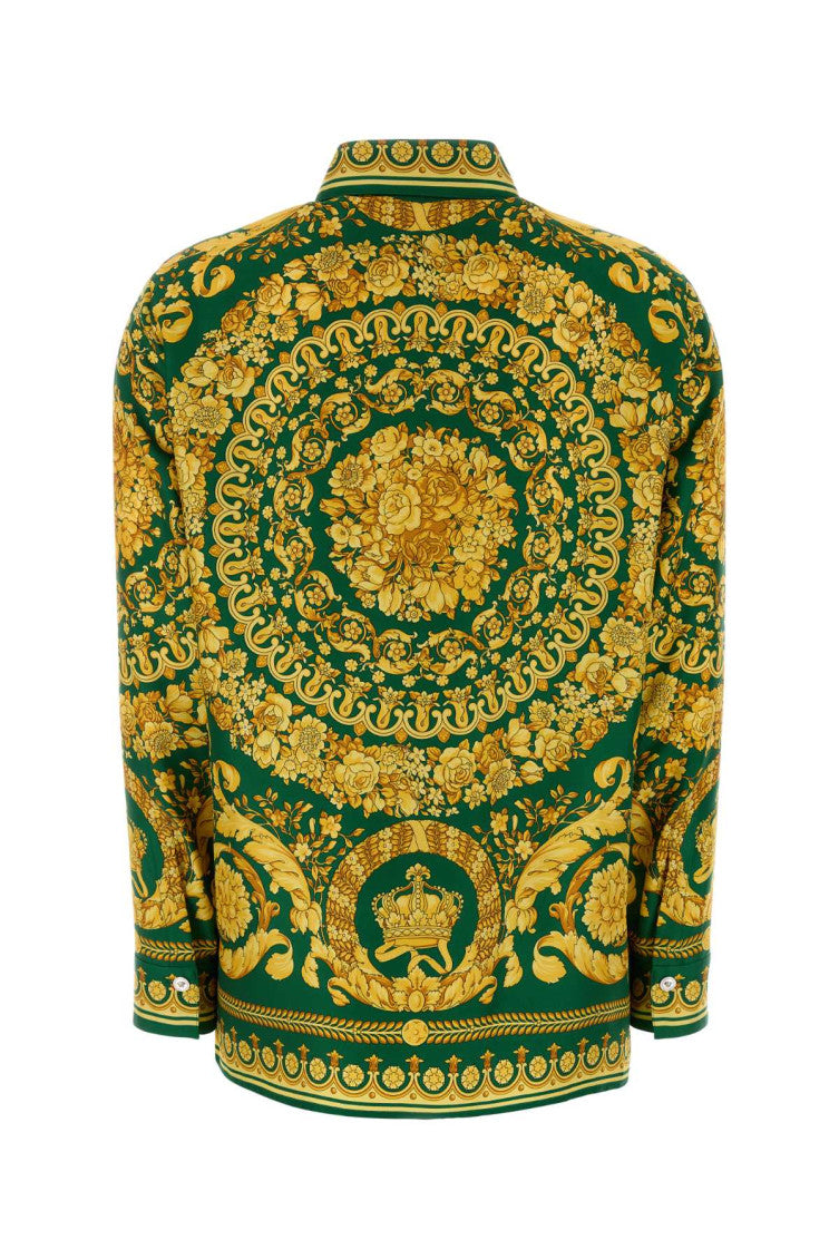 Multicolour Printed Silk Shirt 2
