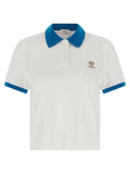 Blue Logo Detail Cropped Polo 1