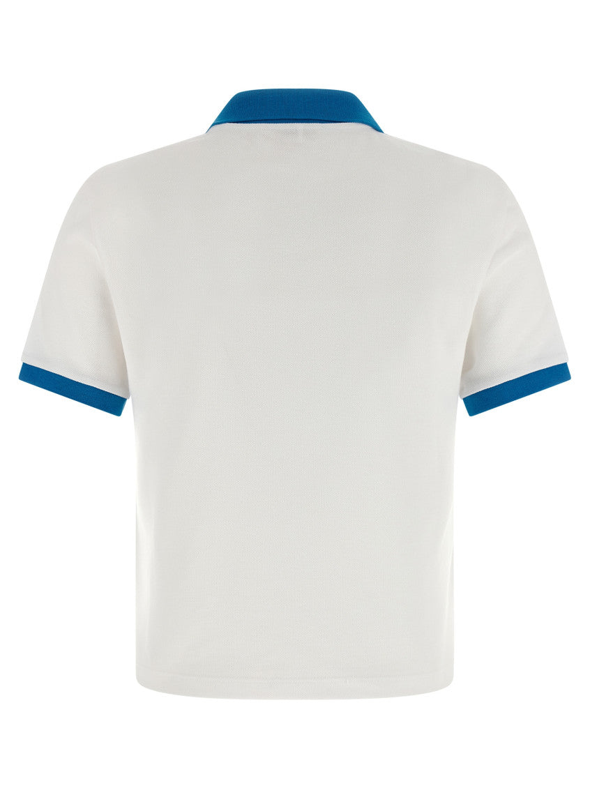 Blue Logo Detail Cropped Polo 2