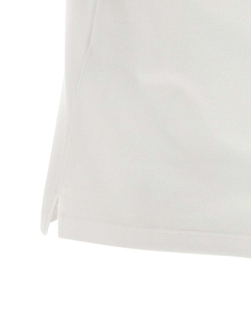 Blue Logo Detail Cropped Polo 4