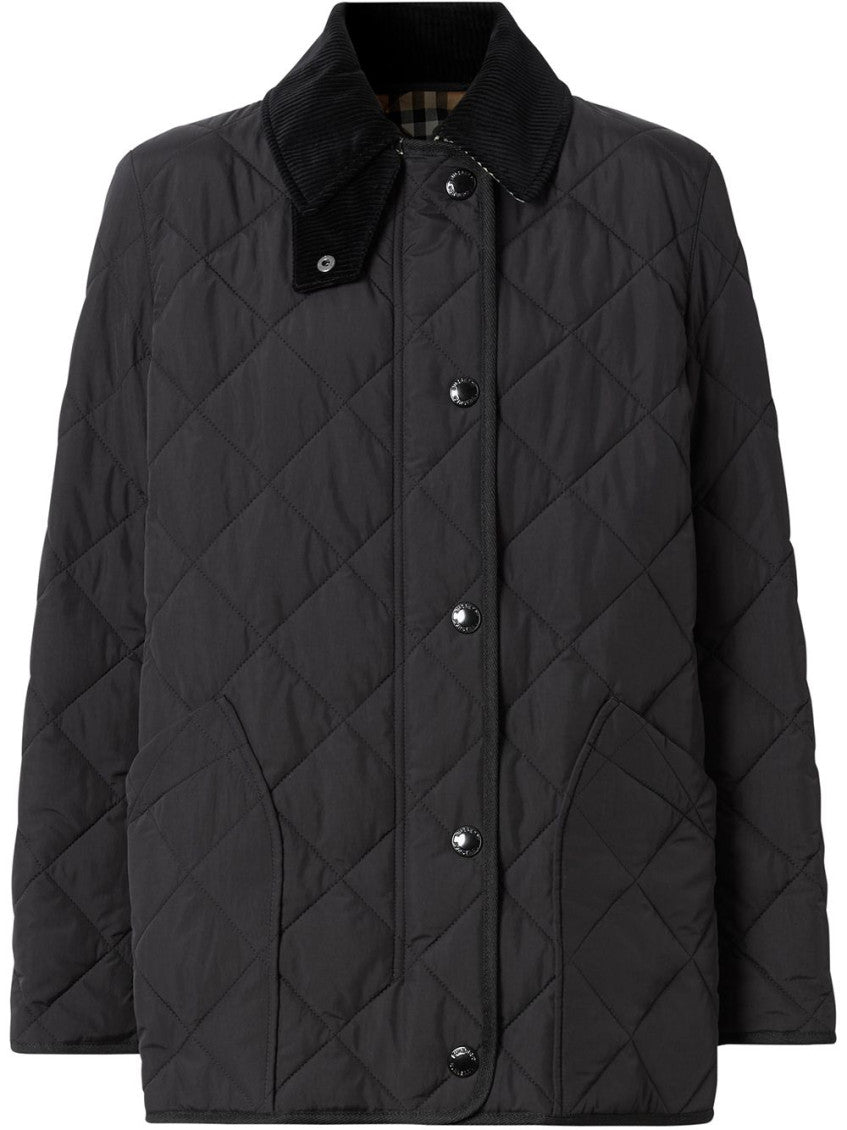 Black Quilted Short Jacket 1