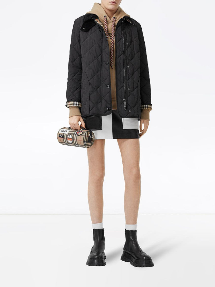 Black Quilted Short Jacket 2