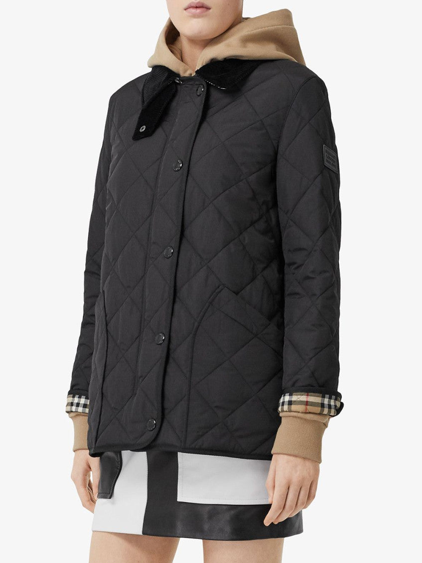 Black Quilted Short Jacket 3