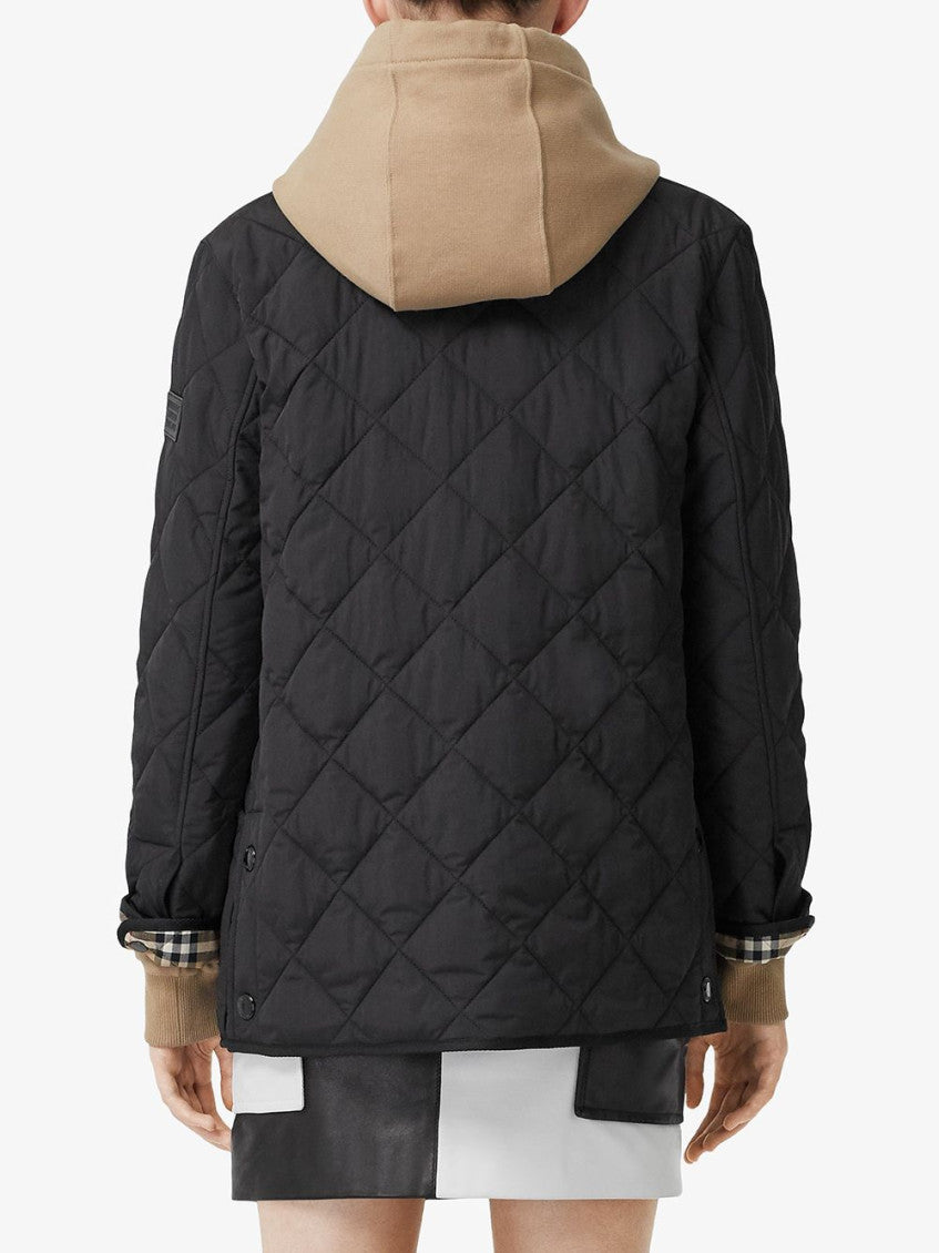 Black Quilted Short Jacket 4