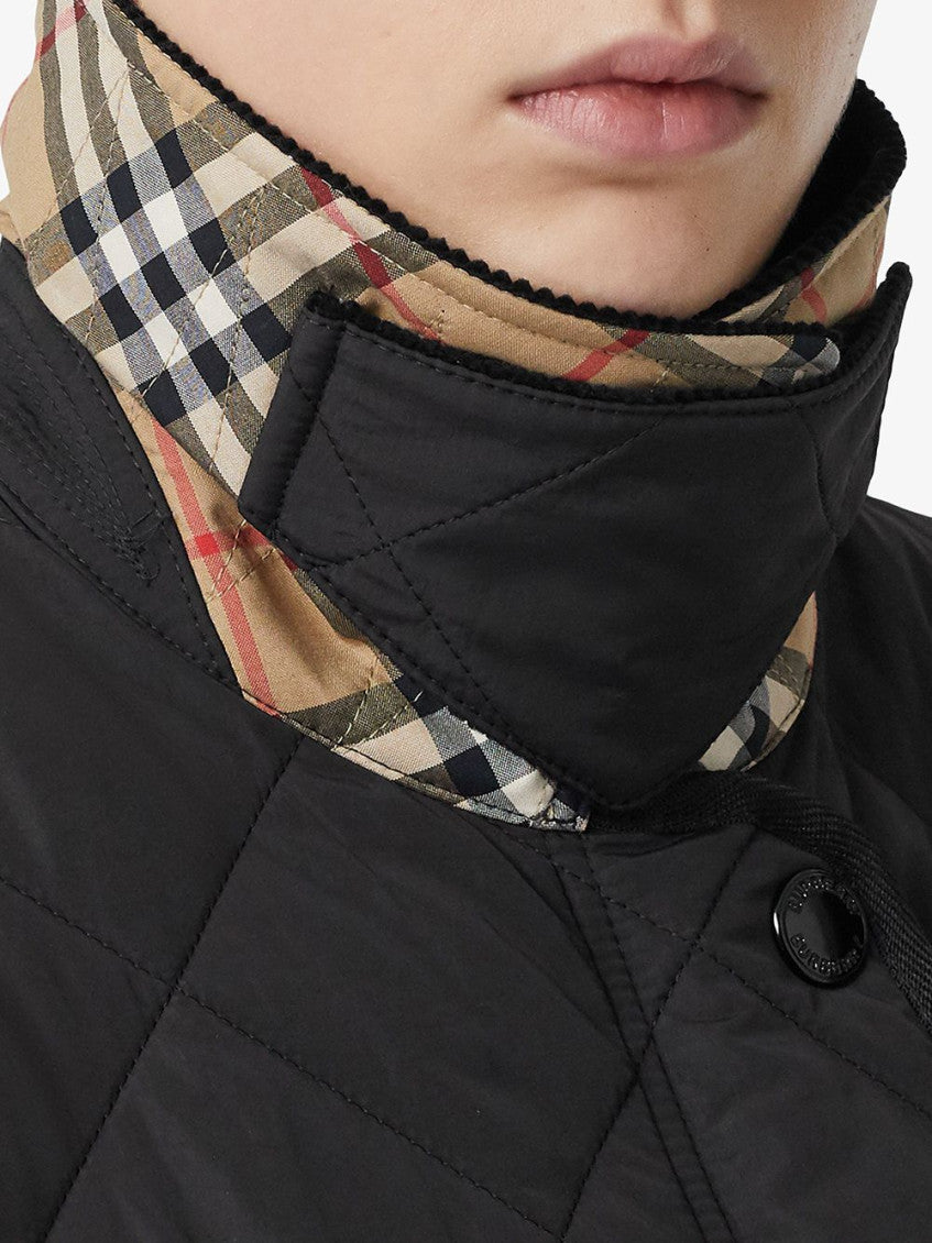 Black Quilted Short Jacket 6