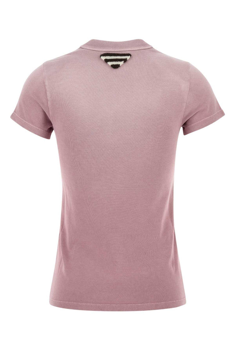 Purple Crewneck Logo T-Shirt 2