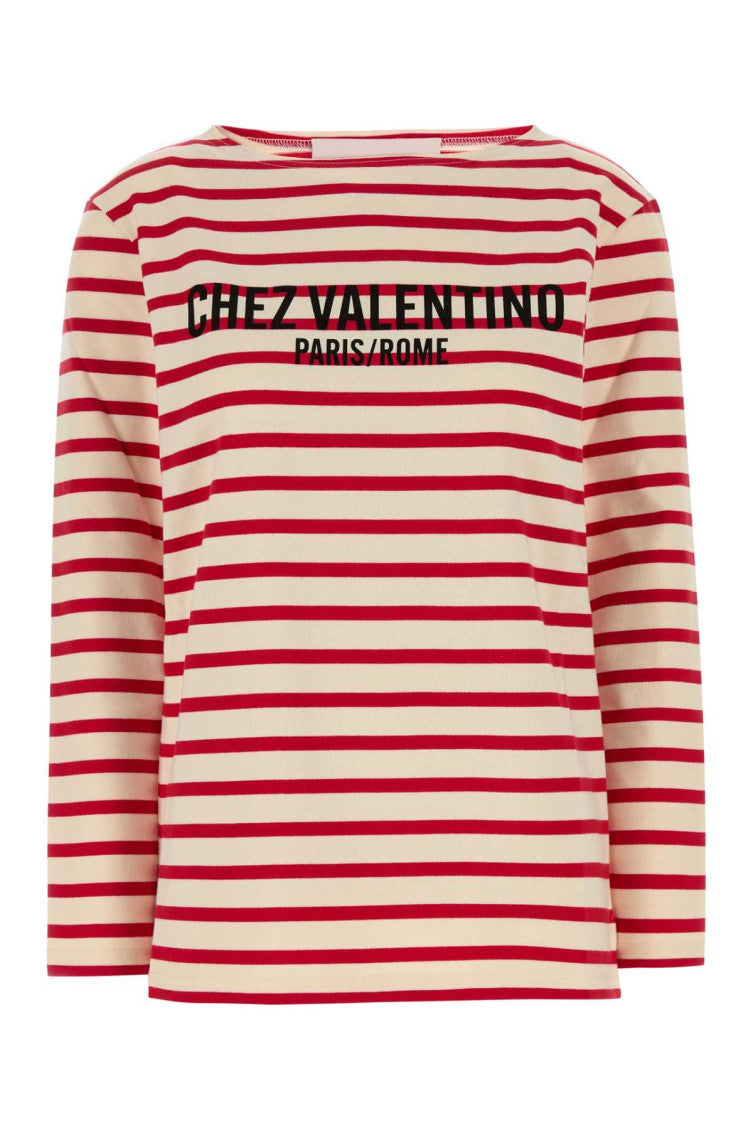 Red Chez-print T-shirt 1