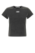 Grey Puff Logo Shrunken T-shirt 1