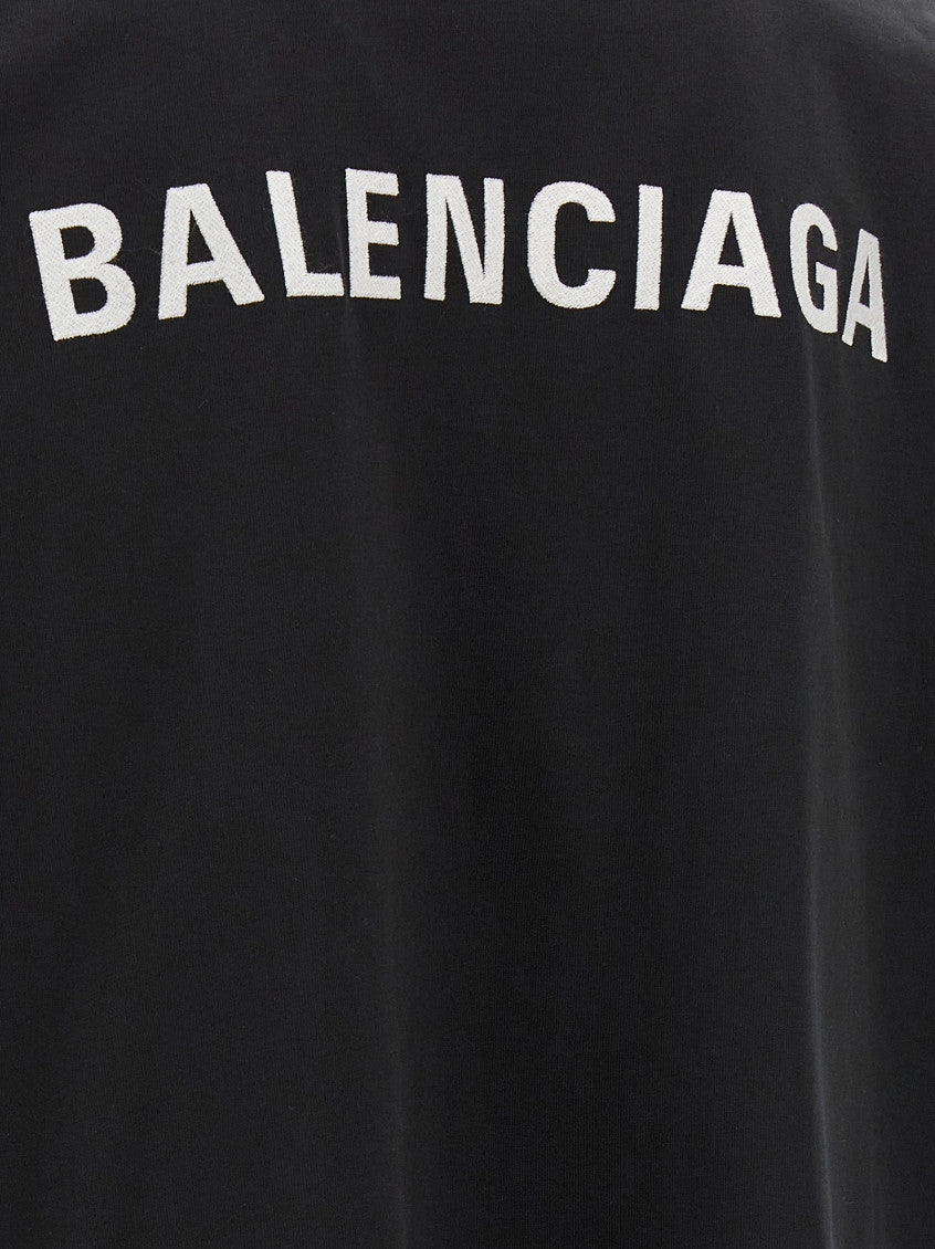 Black 'Balenciaga Back' T-shirt 4