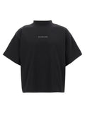 Black 'Balenciaga Back Strass' T-shirt 1