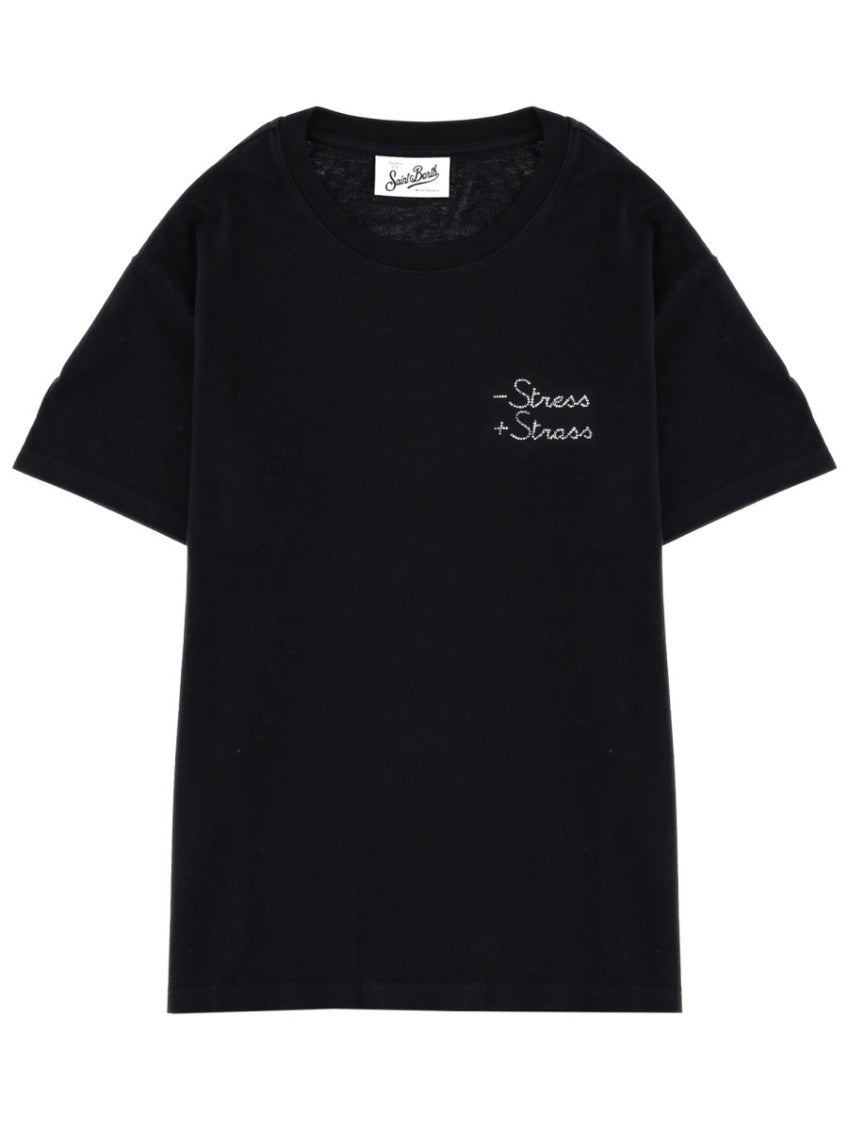 Black Graphic Crew Neck T-Shirt 1