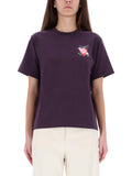 Purple Graphic Crew Neck T-Shirt 1