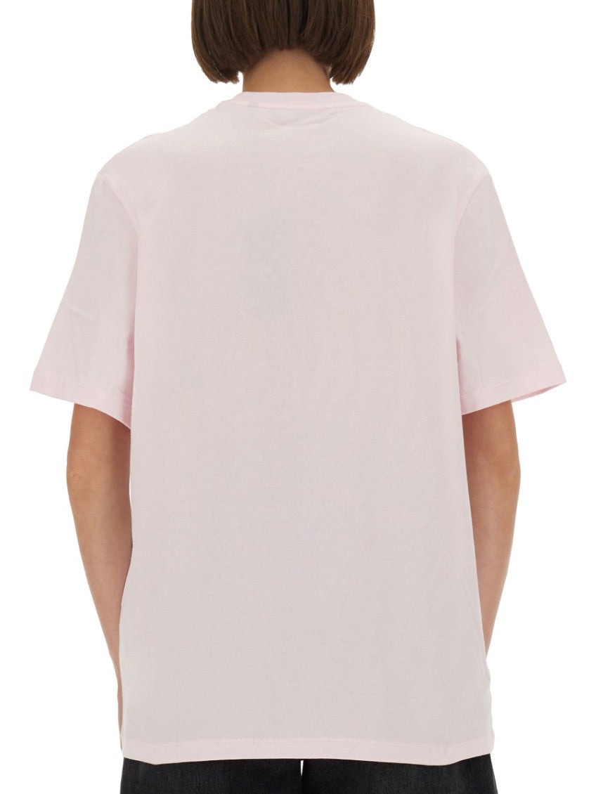 Light Pink Logo Crew Neck T-Shirt 2