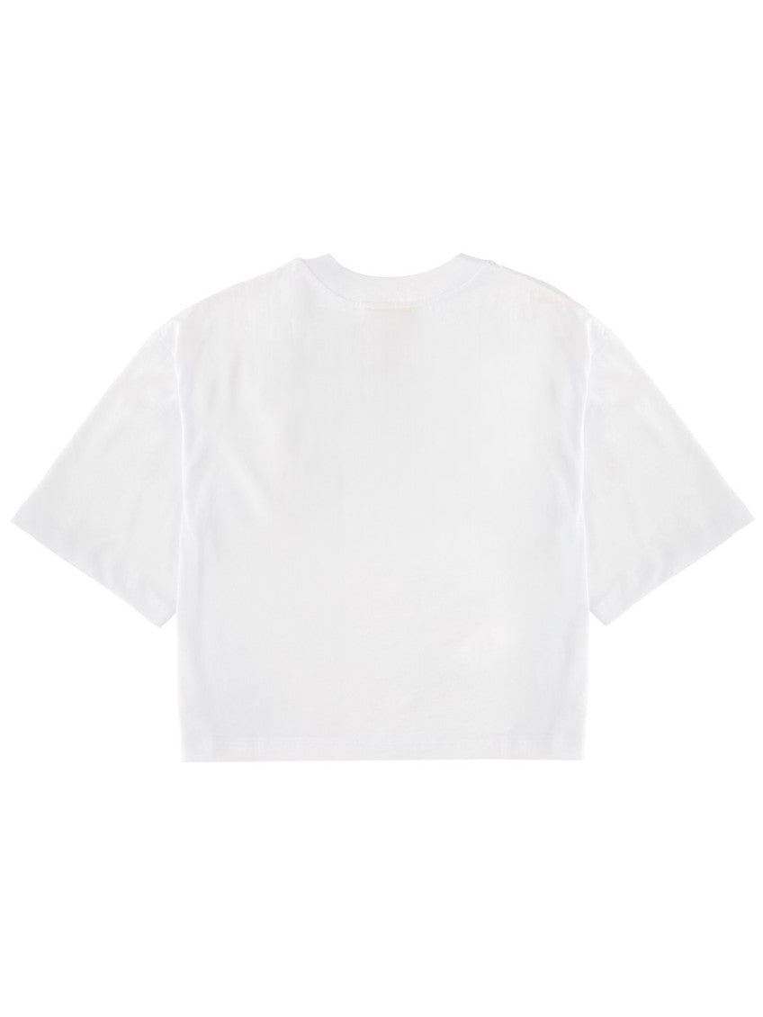 White Logo Crew Neck T-Shirt 2