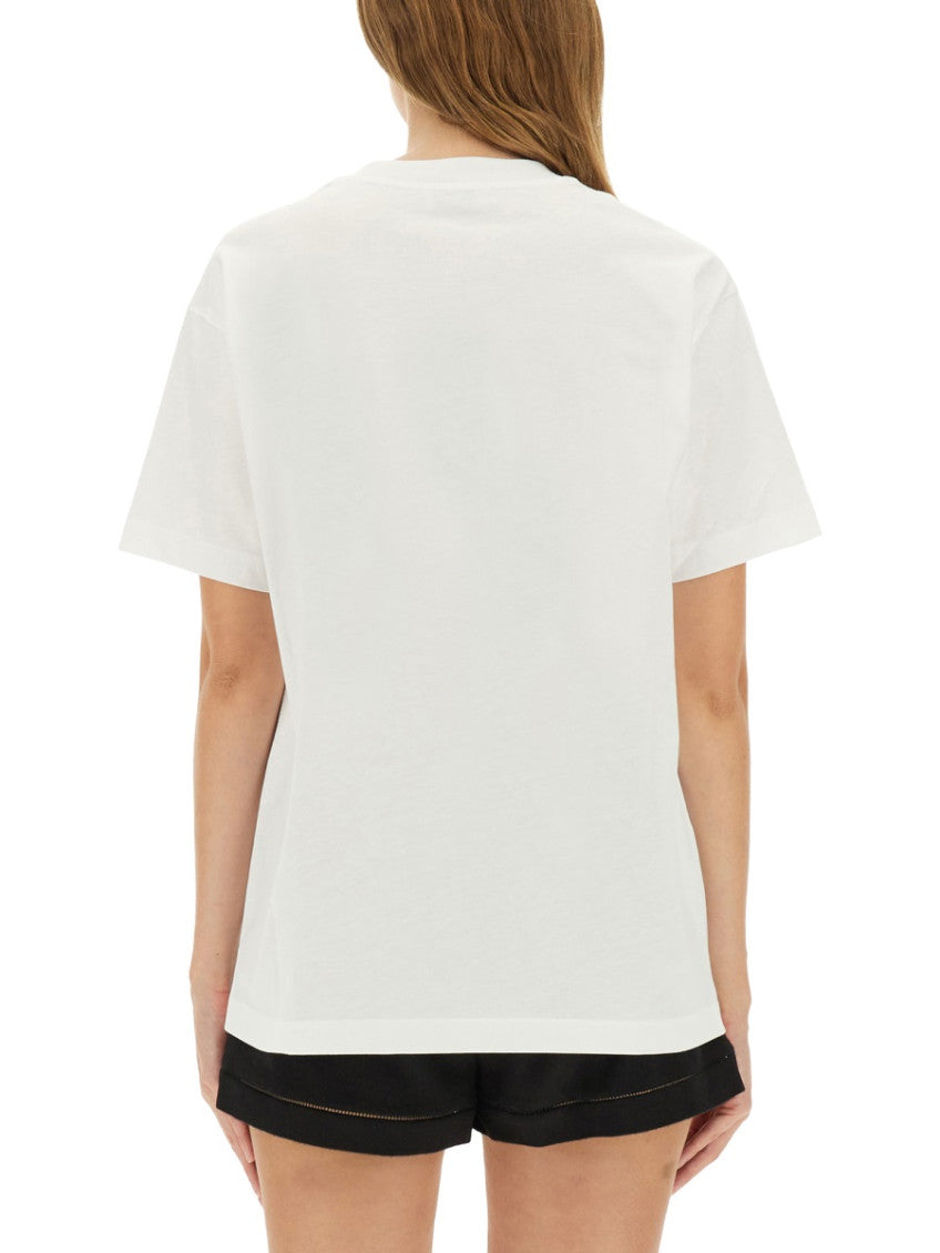 White Graphic Crew Neck T-Shirt 2