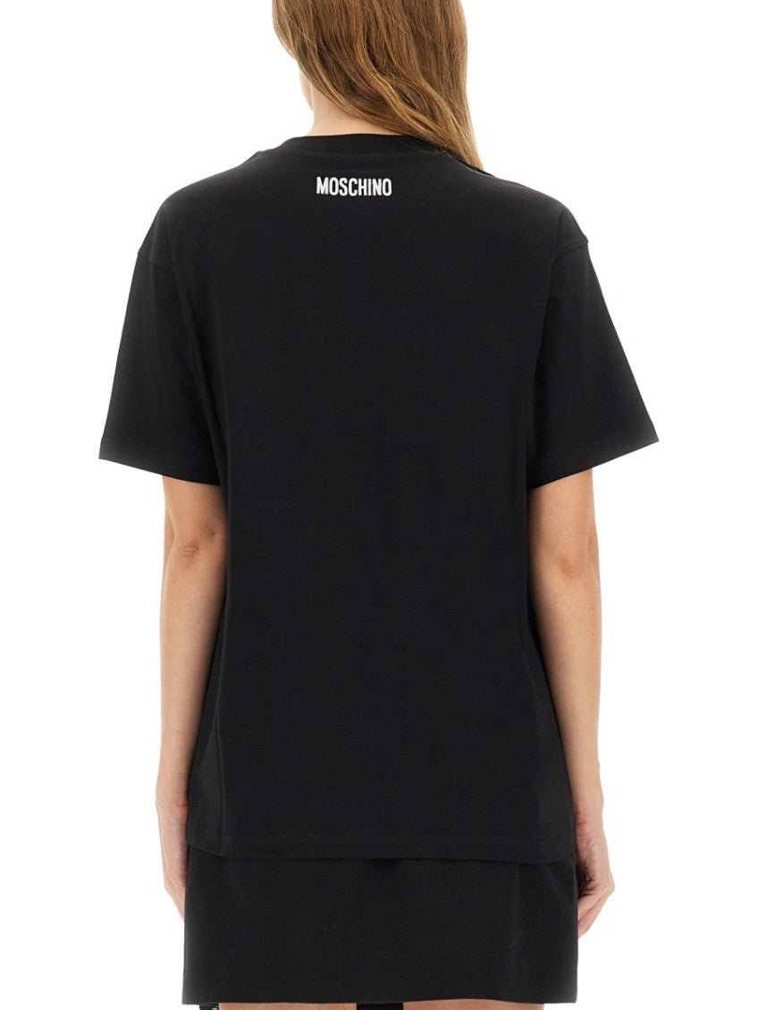 Black Graphic Crew Neck T-Shirt 2