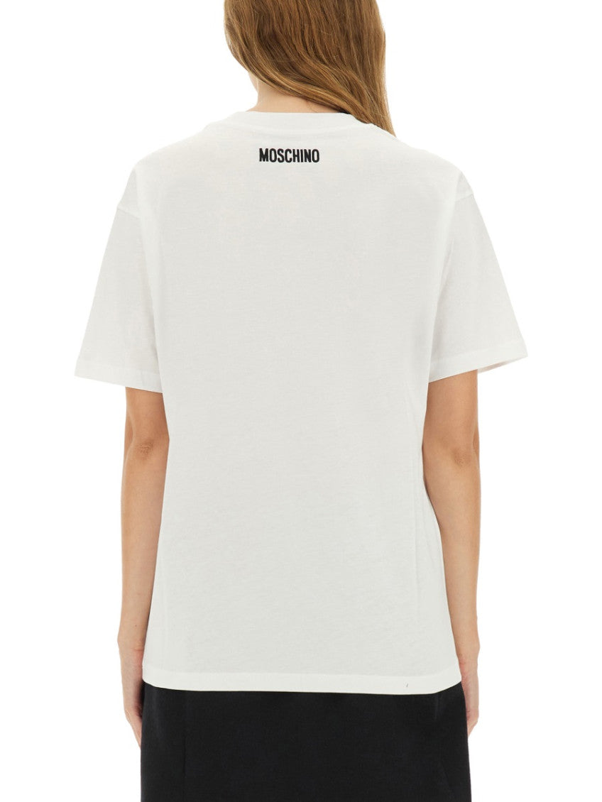 White Graphic Crew Neck T-Shirt 2