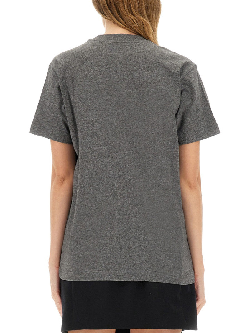 Grey Logo Crew Neck T-Shirt 2