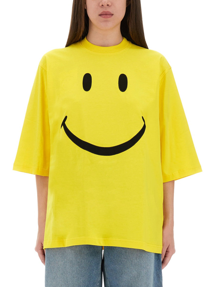 Yellow Graphic Crew Neck T-Shirt 1
