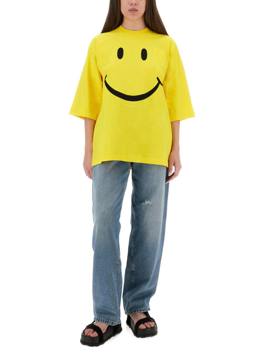 Yellow Graphic Crew Neck T-Shirt 4