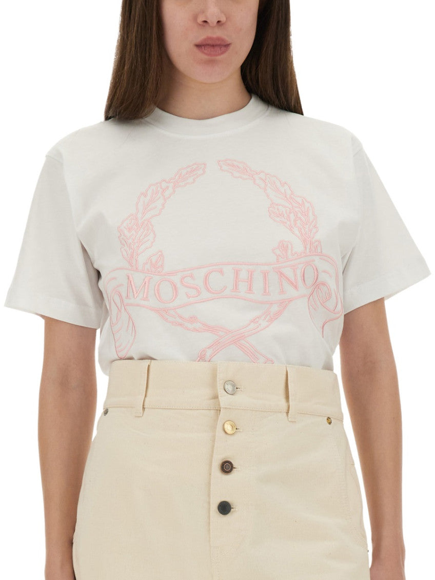 White Single Graphic Crew Neck T-Shirt 3