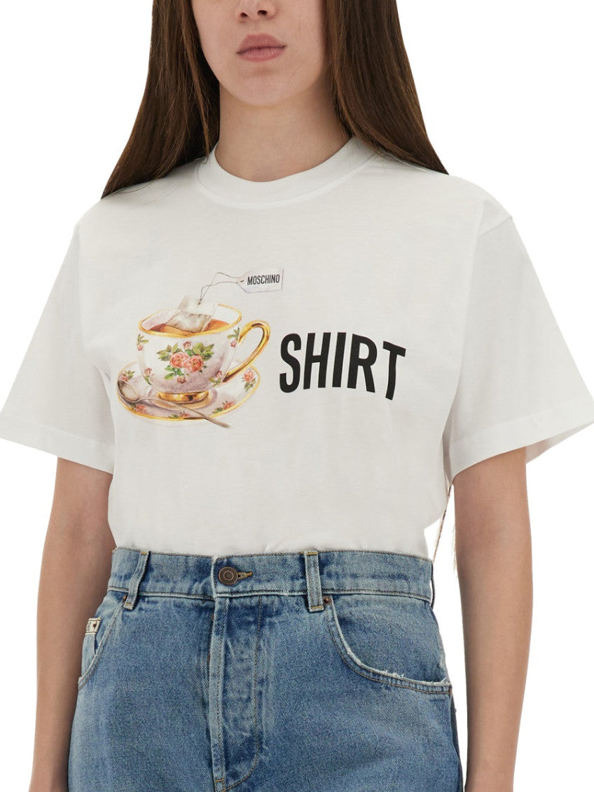 White Graphic Crew Neck T-Shirt 3