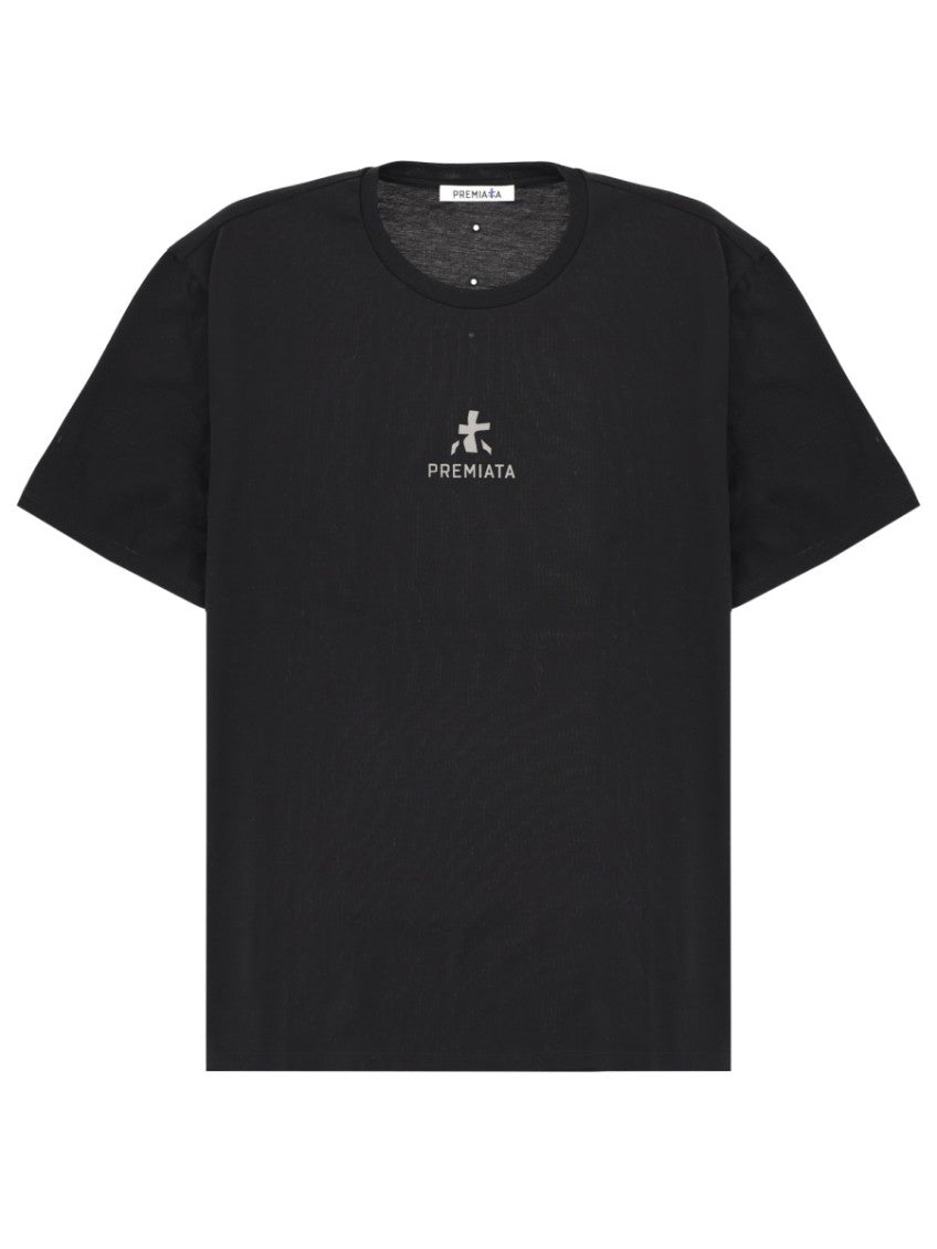 Black Logo Crew Neck T-Shirt 1