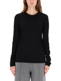 Black Solid Crew Neck T-Shirt 1
