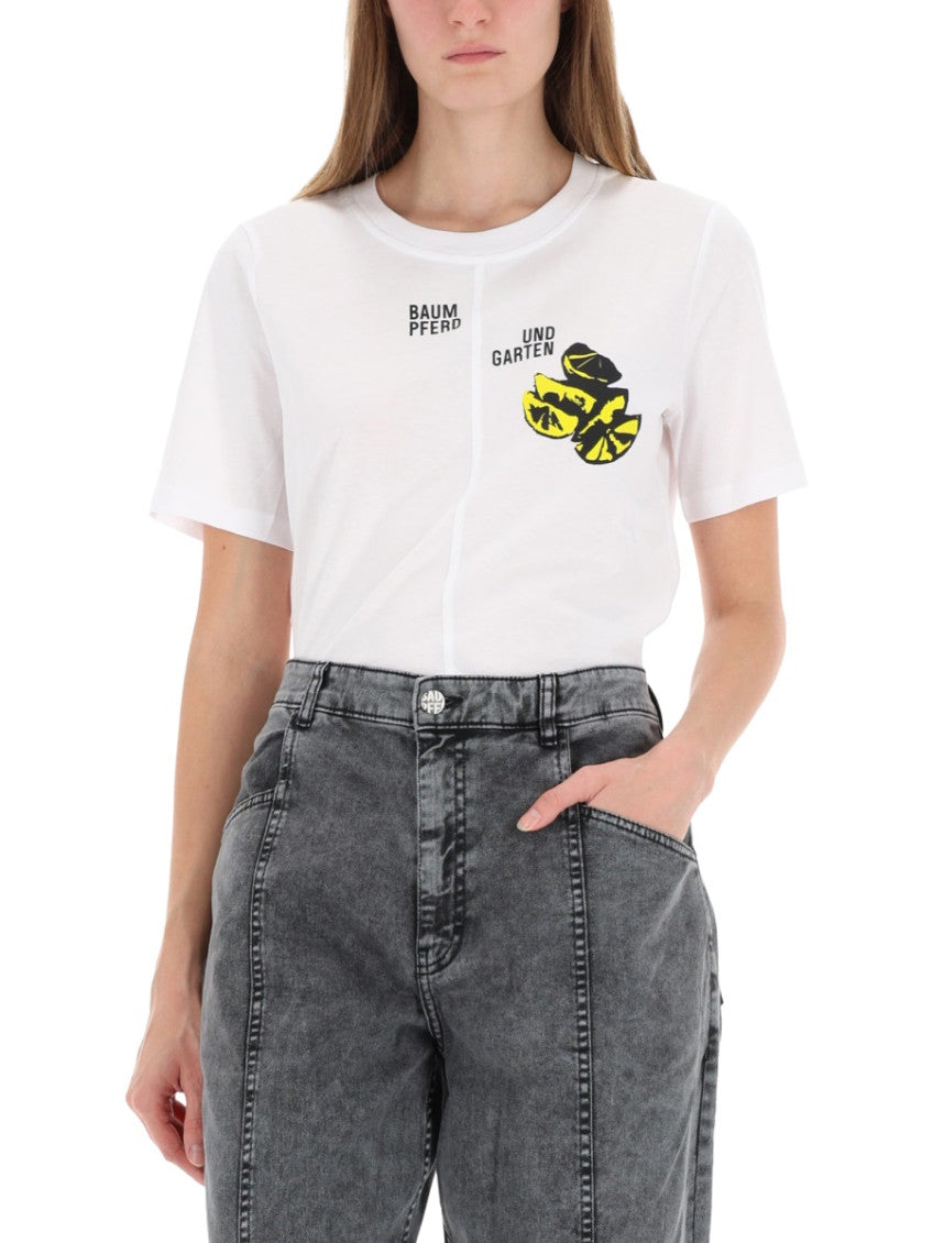 White Graphic Crew Neck T-Shirt 3