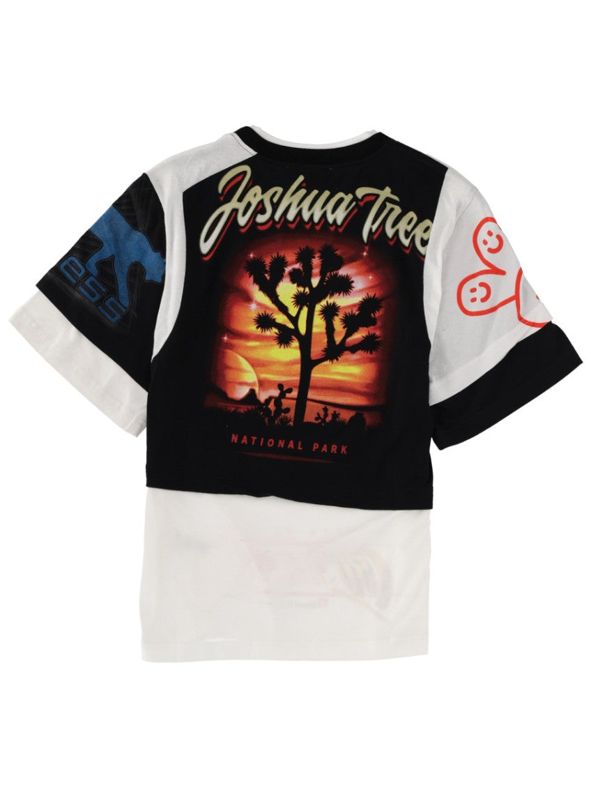 White Graphic Crew Neck T-Shirt 2