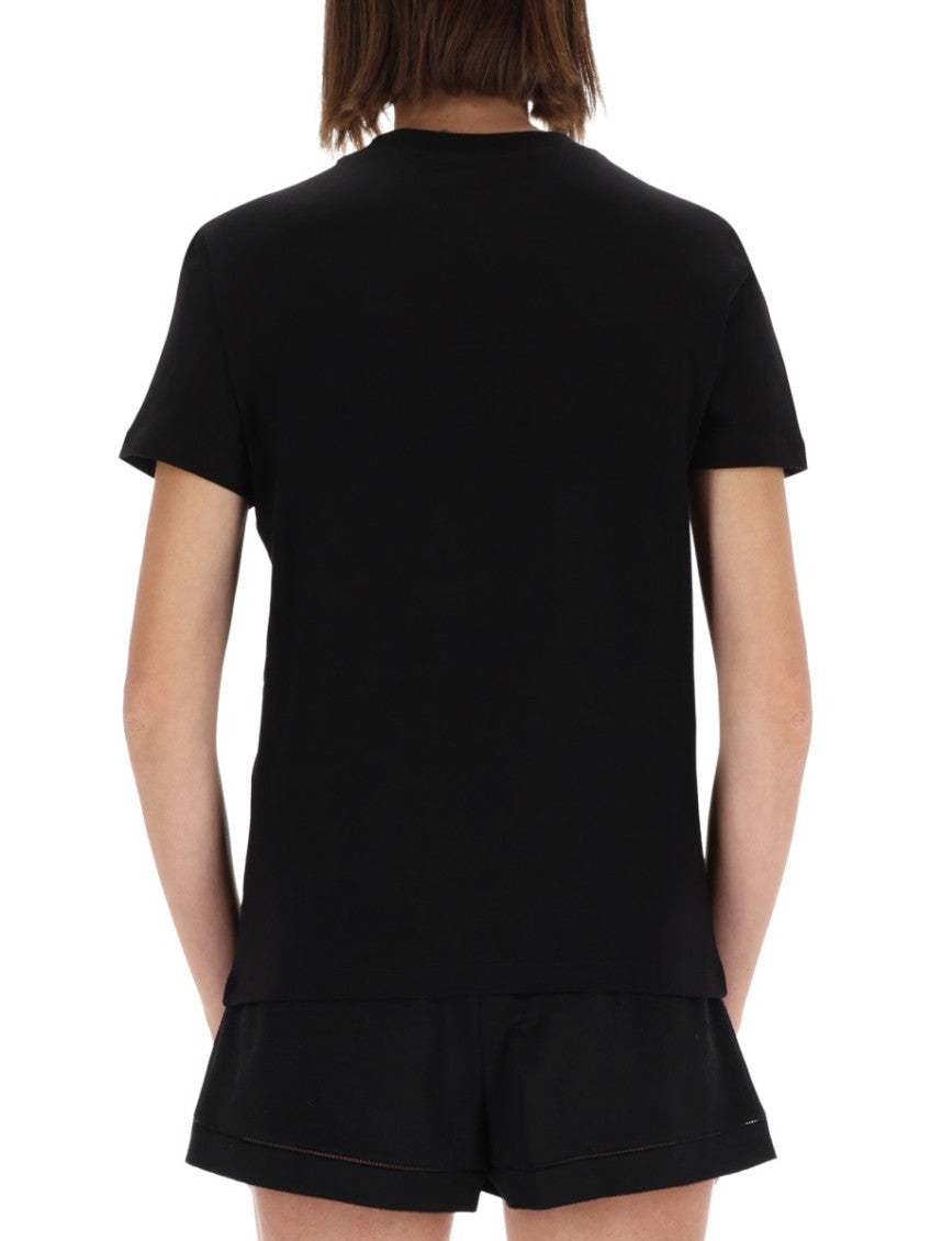 Black Graphic Crew Neck T-Shirt 2
