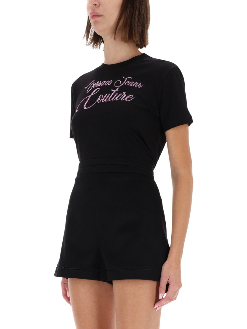Black Graphic Crew Neck T-Shirt 3