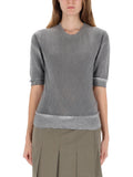Grey Solid Crew Neck T-Shirt 1
