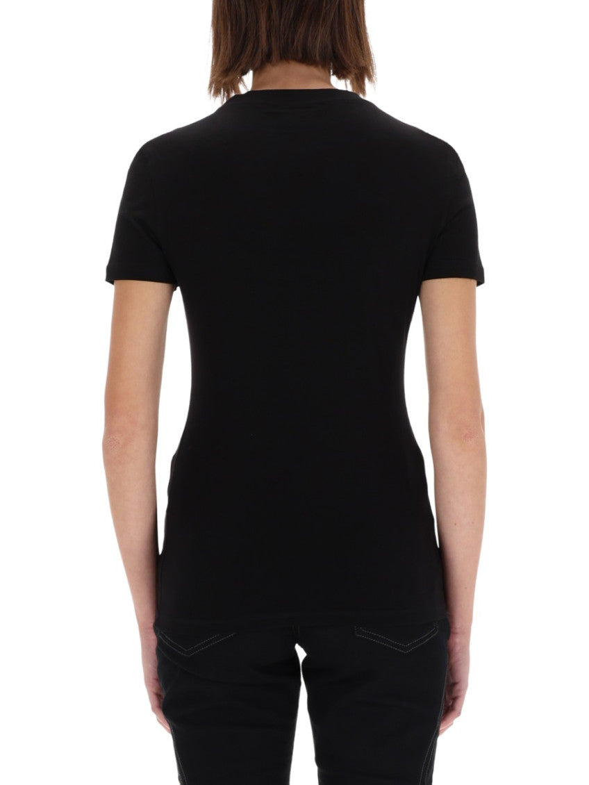 Black Logo Crew Neck T-Shirt 2