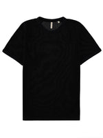 Black Perforated Crew Neck T-Shirt 1