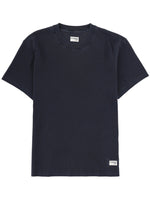 Blue Solid Crew Neck T-Shirt 1