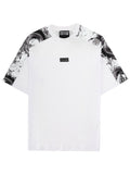 White Printed Crew Neck T-Shirt 1