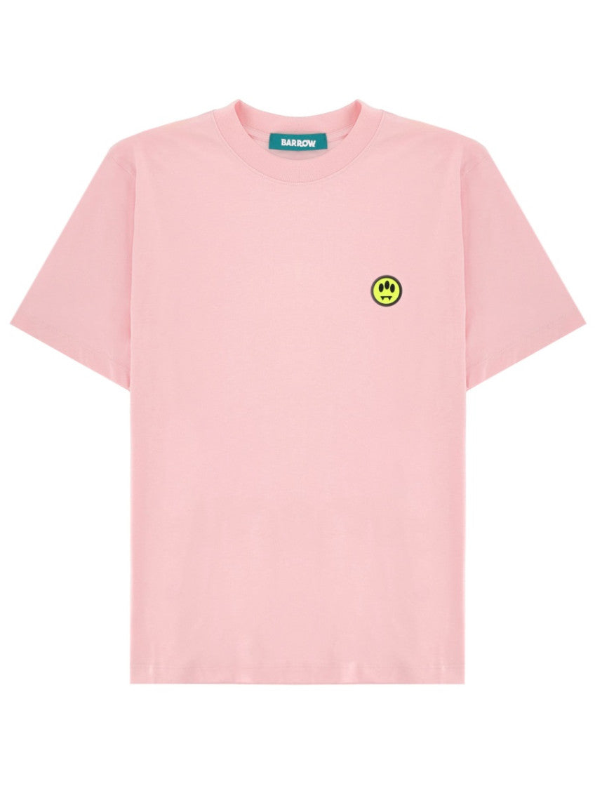 Pink Logo Crew Neck T-Shirt 1